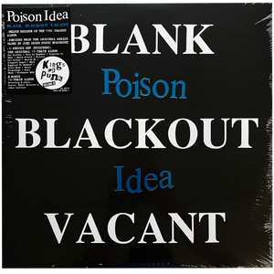 Poison Idea: Blank Blackout Vacant 12"