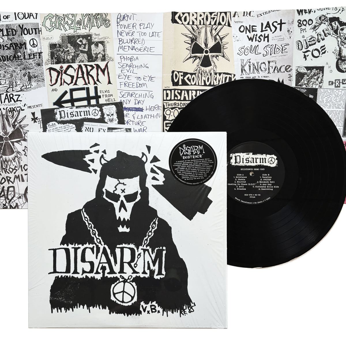 Disarm ‎– Regerings Stödda Mord 7”EP Disarm: Existence Demo 1985 12