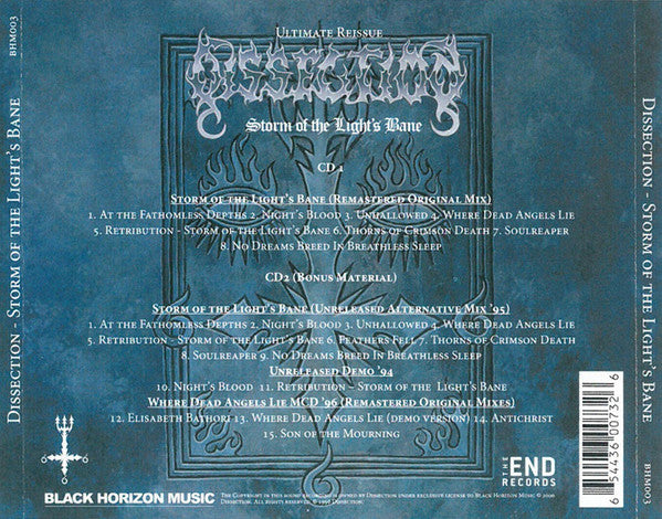 Dissection: Storm Of The Light's Bane 2xCD – Sorry State Records