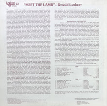 Donald Lambert: Meet The Lamb 12"