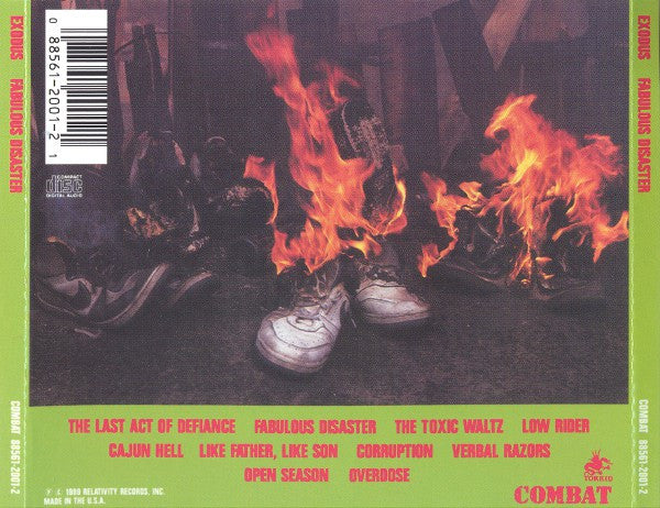 Exodus: Fabulous Disaster CD – Sorry State Records
