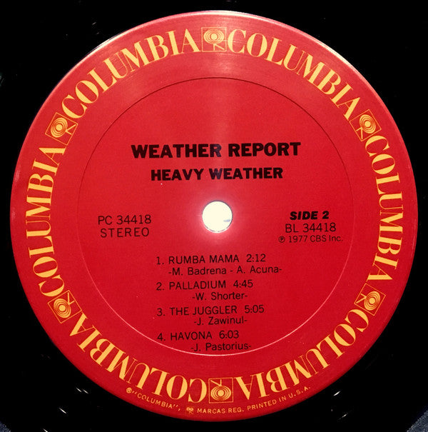 12inchLP／WEATHER REPORT：HEAVY WEATHER WEATHER REPORT - Heavy Weather - Amazon.com Music
