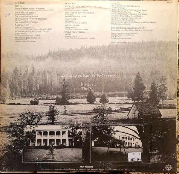 used Loretta Lynn: Back To The Country 12