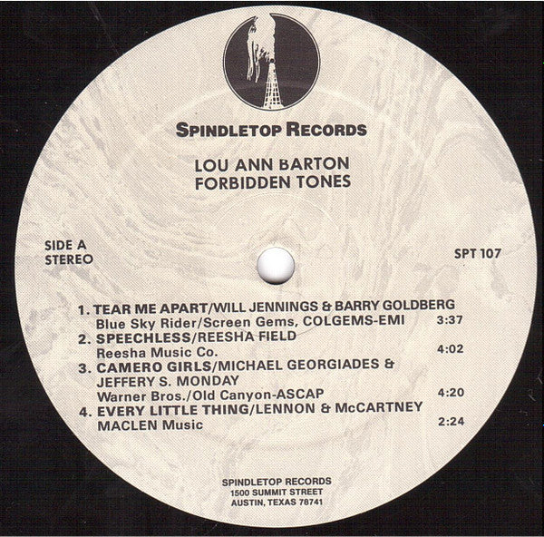 洋楽 LOU ANN BARTON / FORBIDDEN TONES Lou Ann Barton, Lou Ann Barton - forbidden tones LP - Amazon.com Music