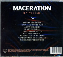 Maceration: It Never Ends CD
