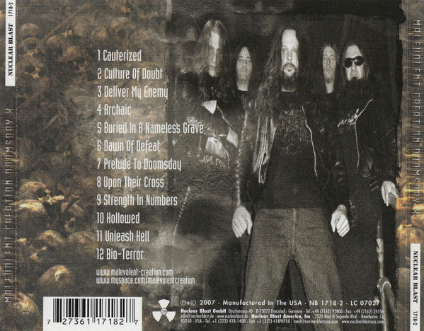 Malevolent Creation: Doomsday X CD – Sorry State Records