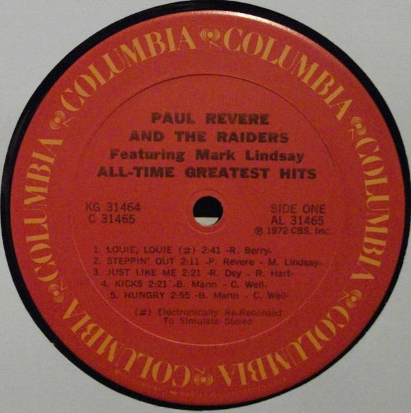 Paul Revere & The Raiders: All-Time Greatest Hits 2x12