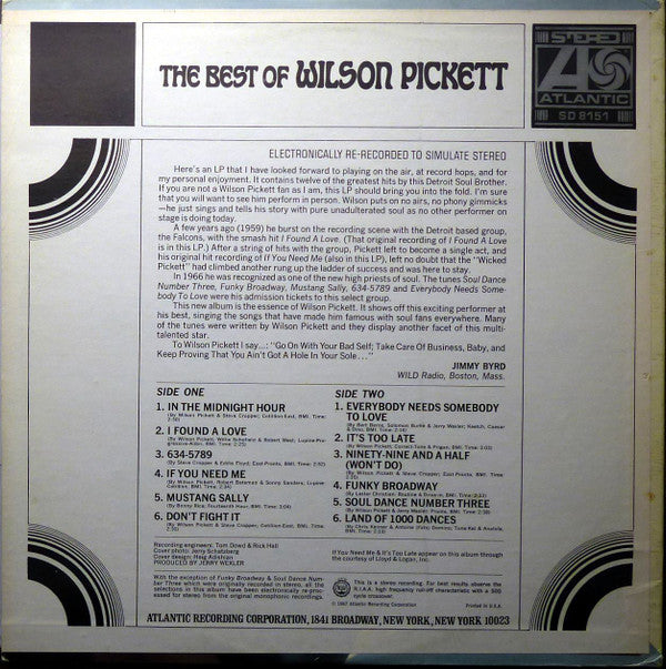 Wilson Pickett: The Best Of Wilson Pickett 12