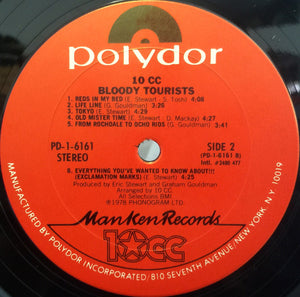 10cc: Bloody Tourists 12"
