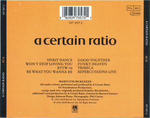 A Certain Ratio: acr:mcr CD