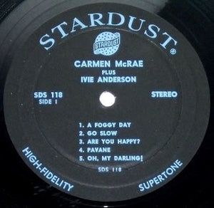 Carmen McRae: A Foggy Day With Carmen McRae 12"