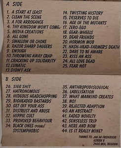 Agathocles: Razor Sharp Daggers + Bonus Trax cassette