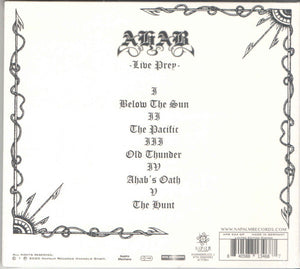 Ahab: Live Prey CD
