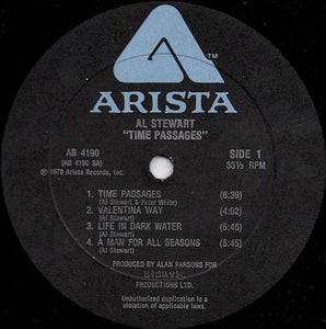 Al Stewart: Time Passages 12"