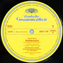 Alban Berg, Igor Strawinsky, Itzhak Perlman, Boston Symphony Orchestra, Seiji Ozawa: Violinkonzerte = Violin Concertos 12"