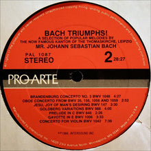 Johann Sebastian Bach, Sigiswald Kuijken, etc.: Bach Triumphs! 12"