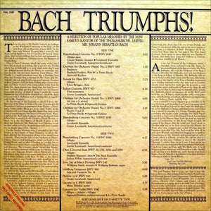 Johann Sebastian Bach, Sigiswald Kuijken, etc.: Bach Triumphs! 12"