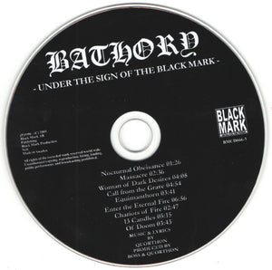 Bathory: Under The Sign Of The Black Mark CD