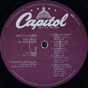 Billy Squier: The Tale Of The Tape 12"