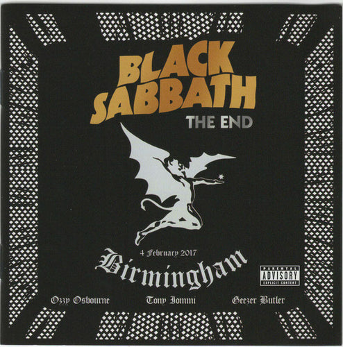 Black Sabbath: The End (4 February 2017 - Birmingham) 2xCD
