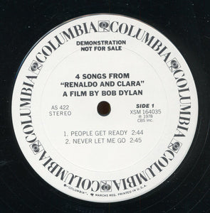 Bob Dylan: 4 Songs From "Renaldo And Clara" A Film By Bob Dylan 12"