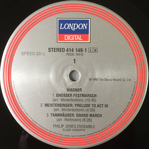 Philip Jones Brass Ensemble Plays Richard Wagner, Elgar Howarth: Brass At Walhalla 12"