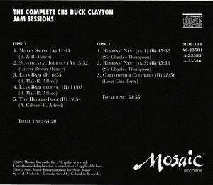 Buck Clayton: The Complete CBS Buck Clayton Jam Sessions