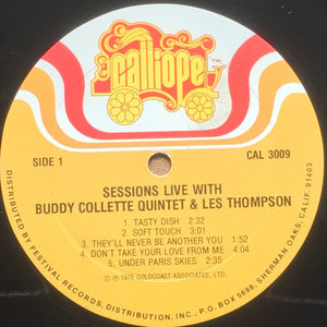 Buddy Collette: Sessions, Live 12"