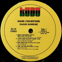 Hank Crawford: Cajun Sunrise 12"