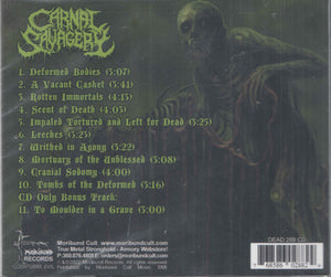 Carnal Savagery: Scent Of Death CD