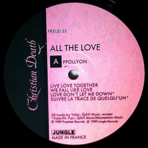 Christian Death: All The Love All The Hate (Part One: All The Love) 12"