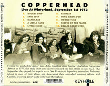 Copperhead: Live At Winterland, September 1st 1973 CD