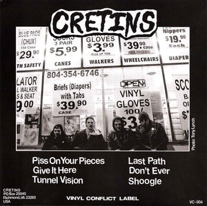 Cretins: s/t 7"