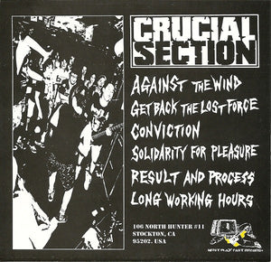 Crucial Section: Against The Wind EP 7"