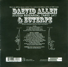 Daevid Allen & Euterpe: Studio Rehearsal Tapes 1977 CD