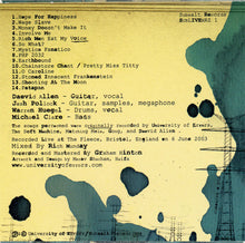 Daevid Allen's University Of Errors: Live At The Fleece, Bristol, England, 6 June 2003 CD