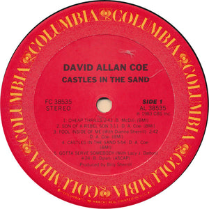 David Allan Coe: Castles In The Sand 12"