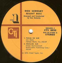 Don Sebesky: Giant Box 12"