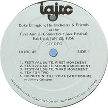 Duke Ellington: His Orchestra And Friends At The First Annual Connecticut Jazz Festival 12"