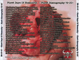 First Days Of Humanity: First Discography 19-20 CD