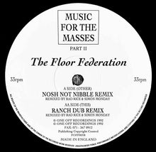 Floor Federation: Music For The Masses (Part II) 12"