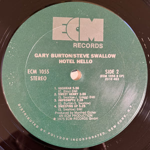 Gary Burton & Steve Swallow: Hotel Hello 12"