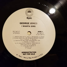 George Jones: I Wanta Sing 12"