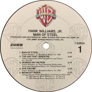 Hank Williams Jr.: Man Of Steel 12"