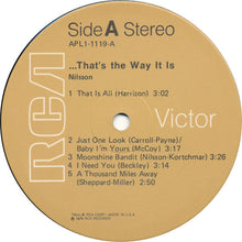 Harry Nilsson: ...That's The Way It Is 12"