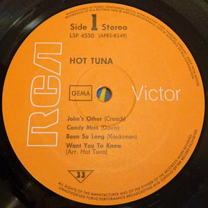 Hot Tuna: First Pull Up, Then Pull Down 12"
