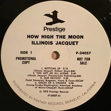Illinois Jacquet: How High The Moon 2x12"