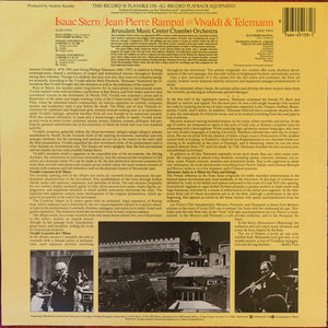 Isaac Stern: Isaac Stern / Jean-Pierre Rampal Play Vivaldi & Telemann (Double Concertos In C Minor And D Minor / Suite In A Minor For Flute And Strings) 12"