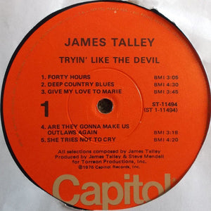 James Talley: Tryin' Like The Devil 12"