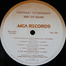 Jerry Jeff Walker: Contrary To Ordinary 12"